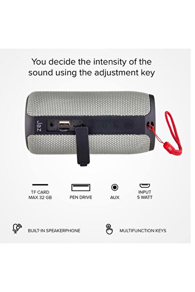SBS مكبر صوت محمول بتقنية البلوتوث أسود – TEJZSPEAKWIZ10K