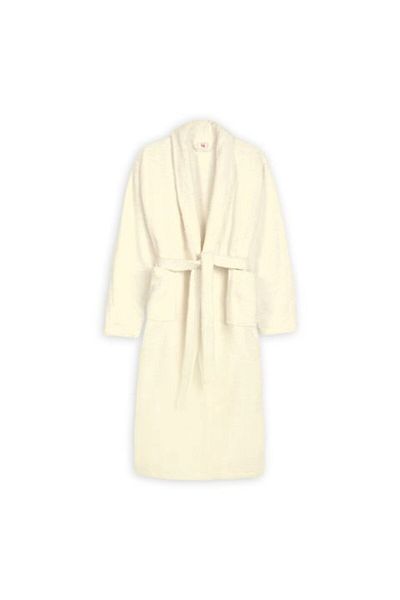 Ralex Bathrobe and SPA Hotel with Kimono Collar Velour 100% Cotton, Unisex S/M, 420 gr/m², Cream