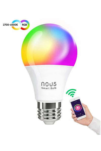 Nous Bec LED RGB Smart P3, E27, Control din aplicatie