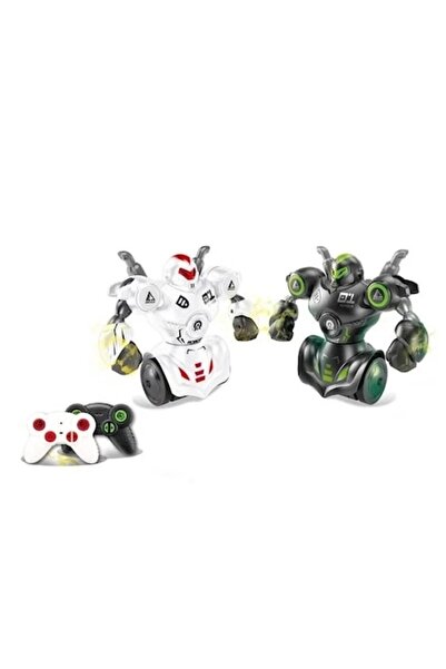 Welora Battle set with 2 robots, Welora, with remote control, lights and sounds, 54x10.5x30.5cm, white-blac