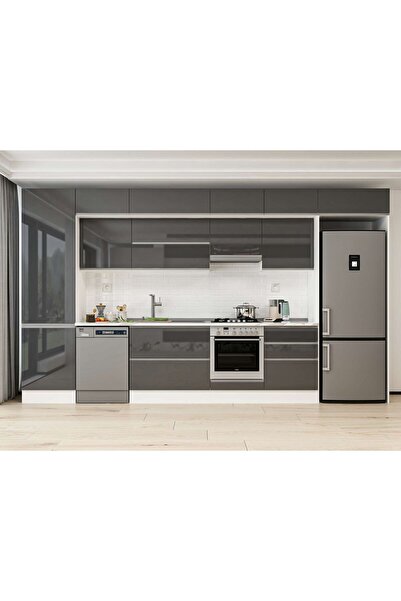 Alvinka 410X240 Cm High Gloss Mutfak Dolabı Mbb-E90B60S60-1 High Gloss | Antr...