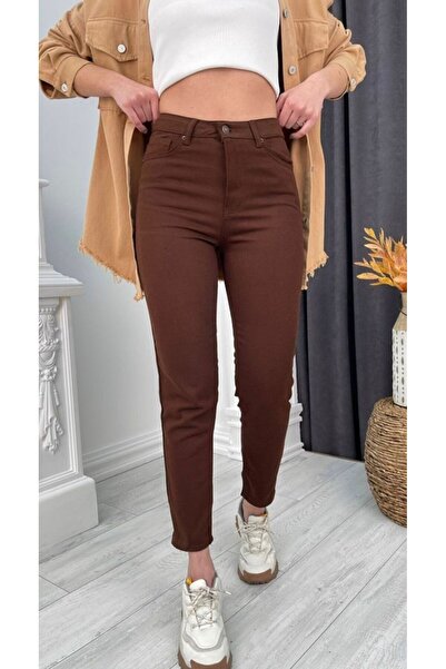 OurStyles A.U.R.A >>> PANTALONI BOYFRIEND MOM PENTRU FEMEI, CU TĂLIE ÎNALTĂ, ...