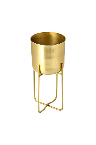 homez Aluminum Planter With Leg Gold