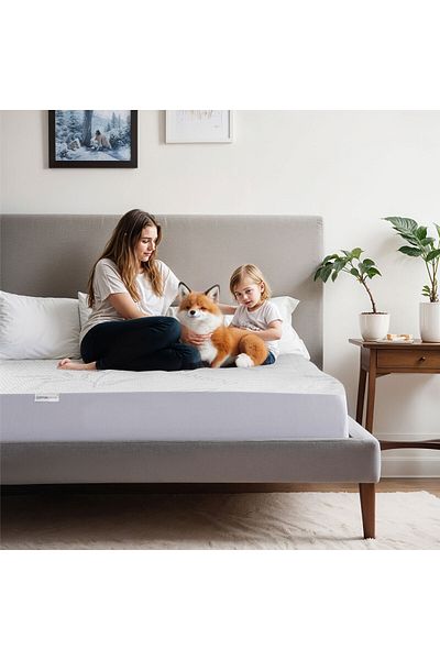 COTTON HOME 100% Waterproof Mattress Protector Bamboo Fabric , Twin Size 120x200+35cm , White