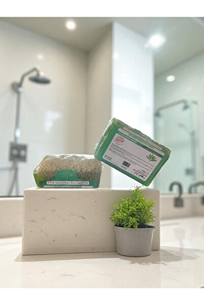 Tpm Natural Handmade Fiber Tea Tree Soap 140 Gram Set of 2