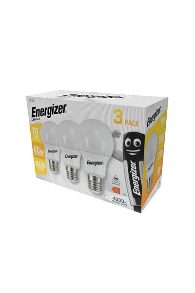 Energizer Set 3 Becuri LED Energizer, 8.8W, E27, 806 lumeni, 4000K, lumina neutra