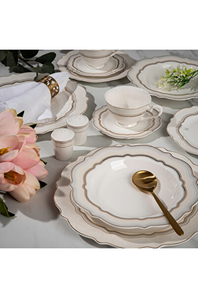 LA MESA white bone porcelain dinner set 32 pcs