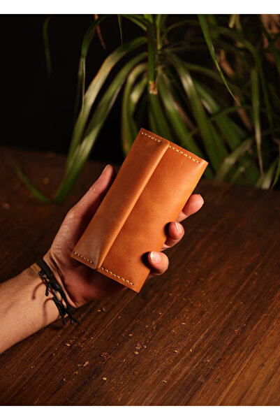 Genel Markalar Hakiki Deri El Yapımı – Vintage Rulo Tütün Çantası