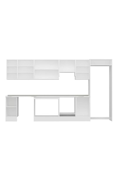 Alvinka 370X222 Cm High Gloss Mutfak Dolabı Mb-E80S40S50-1