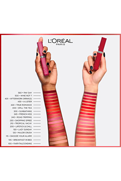 L'Oreal Paris Ruj lichid mat ultra-rezistent si confortabil, INFAILLIBLE MATTE RESISTANCE, 120 major crush, 5 ml