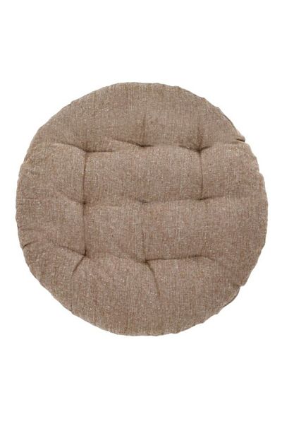 OEM Perna scaun, rotunda, bumbac, maro, 38x5cm