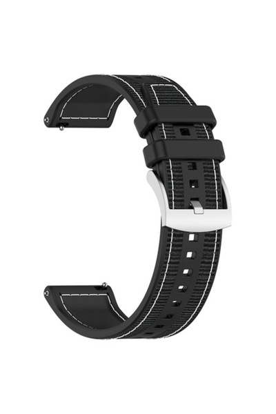 Flo Curea de ceas pentru Samsung Galaxy Watch 4/5/Active 2, Huawei Watch GT 3 42mm/GT 3 Pro 43mm, N47, Silico