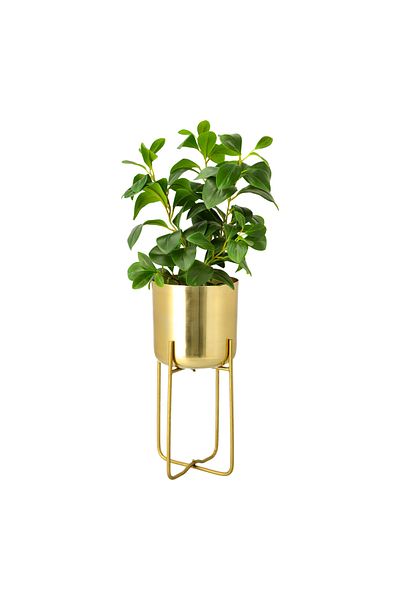 homez Aluminum Planter With Leg Gold