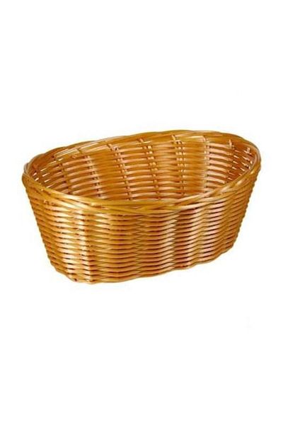 OEM Coș decorativ de bucătărie oval bej împletit