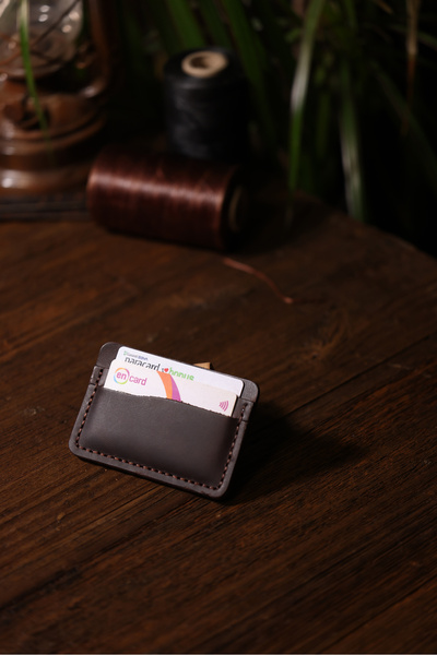 MODAVİBE Χειροποίητη θήκη καρτών από γνήσιο δέρμα – Κομψό και μινιμαλιστικό π...