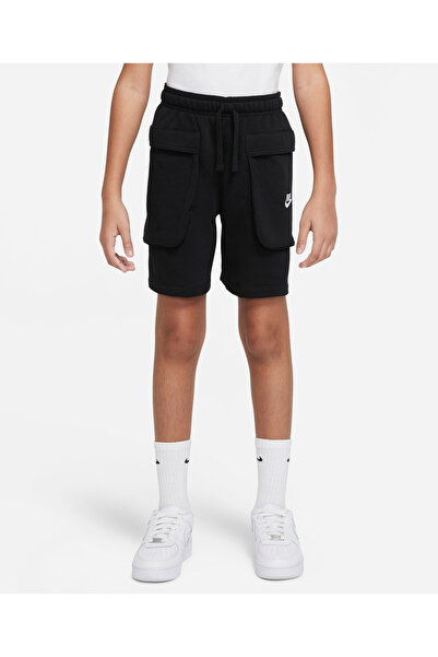 Nike شورت كارجو بجيب أمامي - أسود