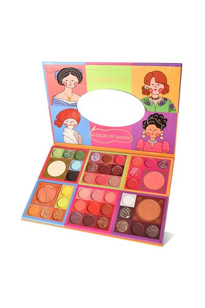 Kevin Paletă de machiaj Flo Makee-UP, 42 de culori