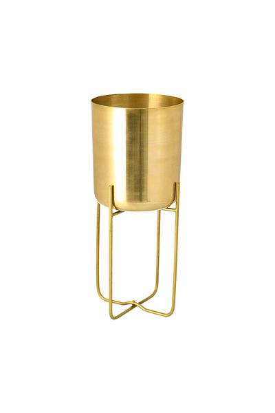 homez Aluminum Planter With Leg Gold