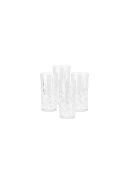 RCR transparent crystal glassware 6 pcs set with base