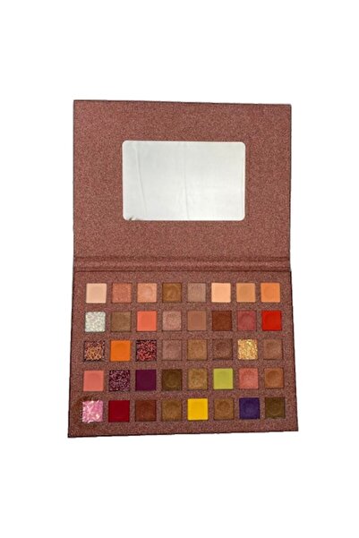 Flo Палитра за грим за деца, 40 пигментирани цвята, бляскаво кафяво