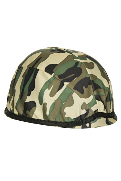 OEM Cască militară de jucărie cu camuflaj verde, 60 cm