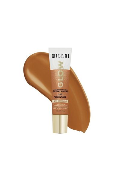 MILANI Glow Hydrating Skin Tint 310 Medium to Dark – Dewy, Radiant Hydration, Lightweight & Vegan
