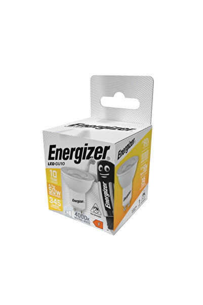 Energizer Set 5 becuri LED Energizer, GU10, 4.7W, 345 lumeni, 4000K, lumina neutra