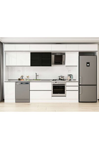 Alvinka 385X240 Cm High Gloss Mutfak Dolabı Mb-E90S45S50-3
