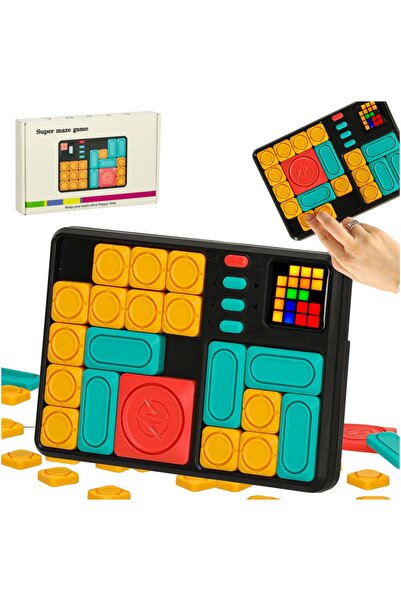 SERSIMO Magnetic logic game 500 challenges, with sliding pieces and 7 levels,...