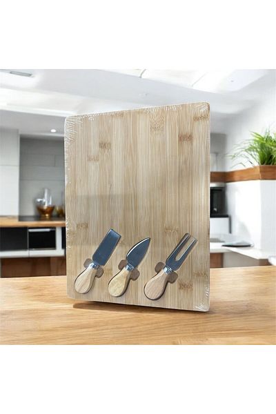 OEMN Bamboo platter for presenting and serving cheeses