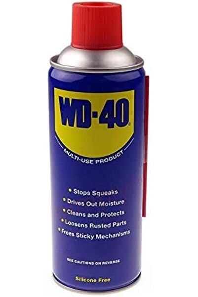 WD-40 Multi-Use 330ml Spray Aerosol Can All-Purpose Lubricant, Cleans Rust, for Home & Workshop Use