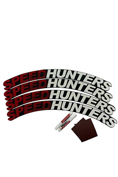 OTO SÜSLEN İSTANBUL Speed Hunters 3D Lastik Yazısı 4 Adet Motor ve Araçlar İçin