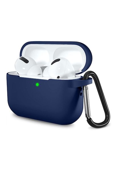 SOL Protective Case for AirPods Pro 1/2, Protect, O41, Silicone, Navy Blue