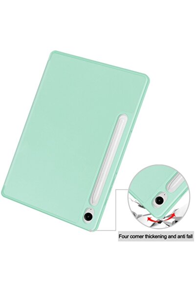 SOL Husă de protecție pentru Samsung Galaxy Tab S9 FE, K71, TPU, Matcha Lucky Green