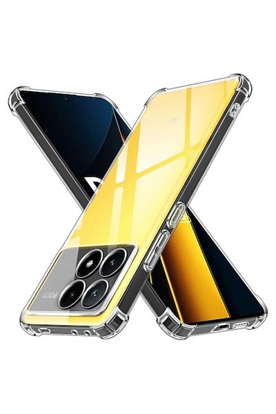 SOL High Protection Case for Xiaomi Poco X6 Pro, Safe, Thermoresistant Plastic, Crystal Clear