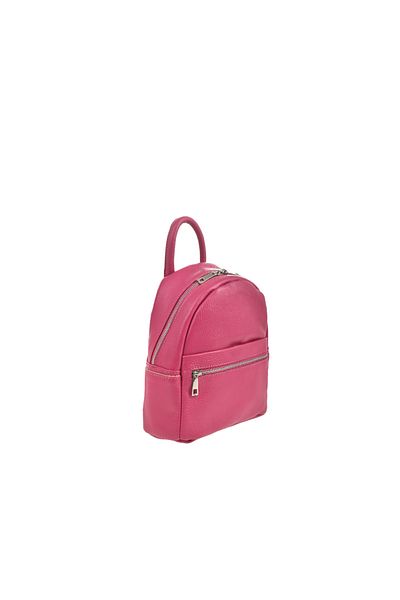 Generic Women's backpack made of genuine leather BG18815, Fuchsia