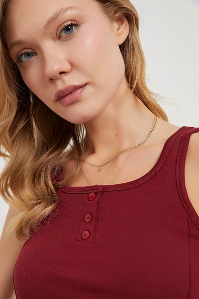 Arma Life Cup Detailed Buttoned Front Flexible Bodysuit
