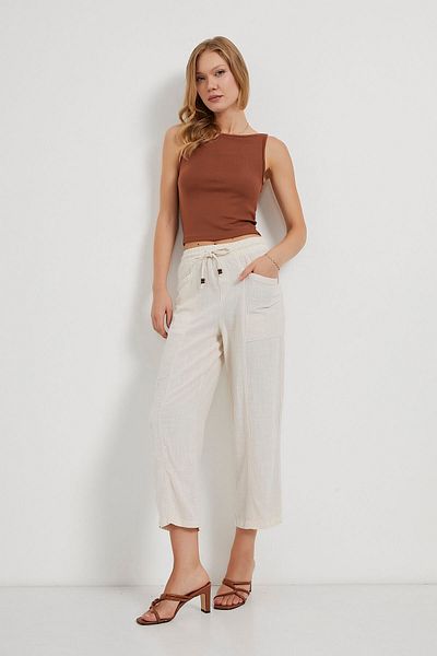 Arma Life Pantaloni cu talie elastică și buzunar model balon