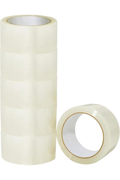 Other شريط لاصق شفاف عالي التحمل، ٤٨ مم (بوصتان) × ٥٠ ياردة | شريط تغليف شفاف...