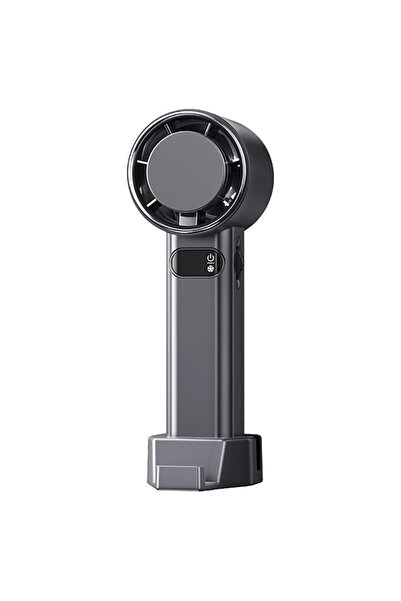 CLICK Portable Fan, Gadget, 4800mAh, V42, Silicon Flex, Metal Gray