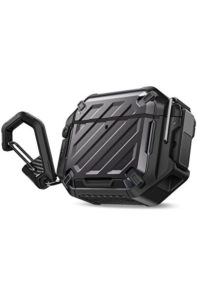 Royal Husa pentru AirPods 4, D54, Policarbonat, Black