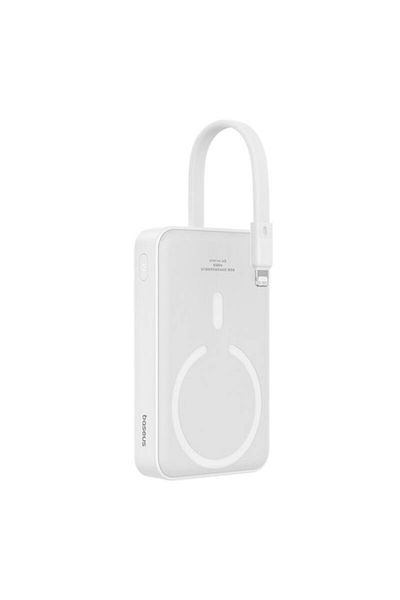 Baseus Mini Powerbank Magnetic Baseus, 10000mAh, USB-C, 20W, MagSafe, White