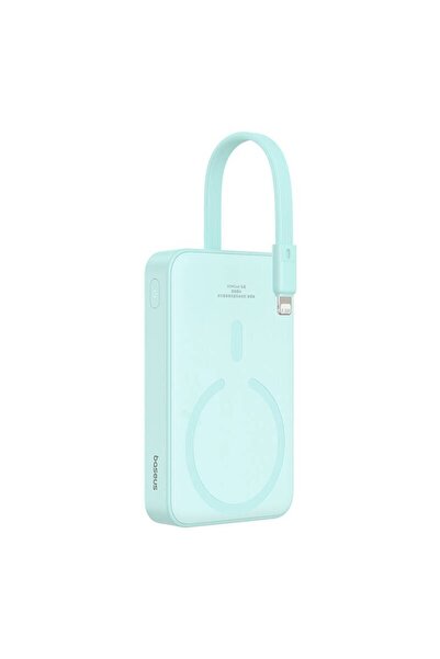 Baseus Mini Powerbank magnetic Baseus, 10000mAh, USB-C, 20W, MagSafe, Mint