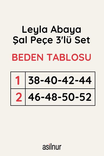 ASİLNUR Leyla Abaya (Ferace Dress) Set of 3 with Shawl Veil Gift Burgundy