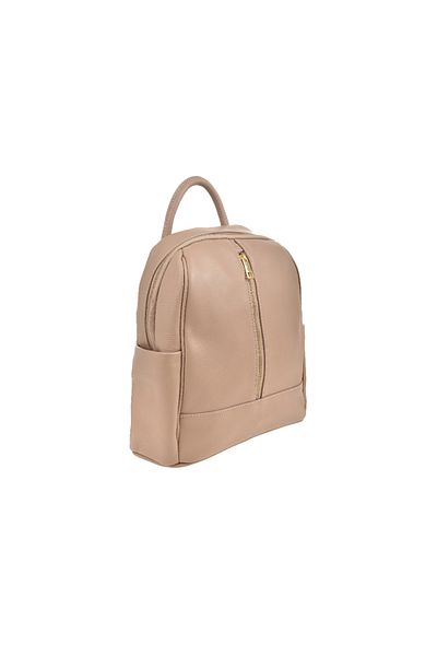 Generic Women's backpack made of genuine leather BG18821, Cipria
