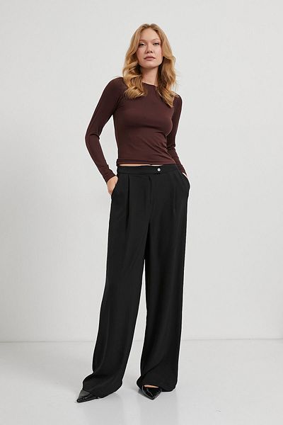 Arma Life Women's Finger Snap Soft Long Sleeve Tight Coffee Bodysuit