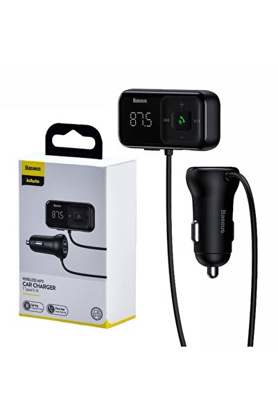 Baseus Car Transmitter, Car Charger - U36, Black