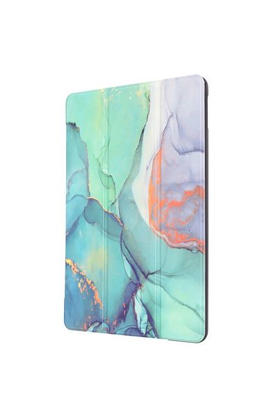SOL Husă de protecție pentru iPad 10.2 2019/2020/2021, Compact, W61, Nanotextil, Lucky Green Time
