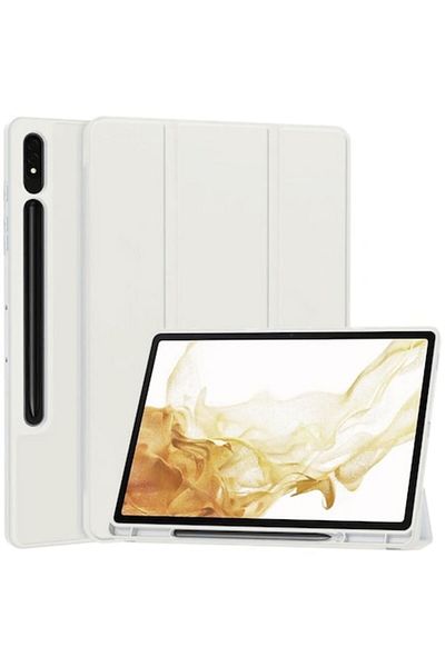Rao Husa compatibila cu Samsung Galaxy Tab S7/S8, Flex Trifold, F74, TPU, Gri