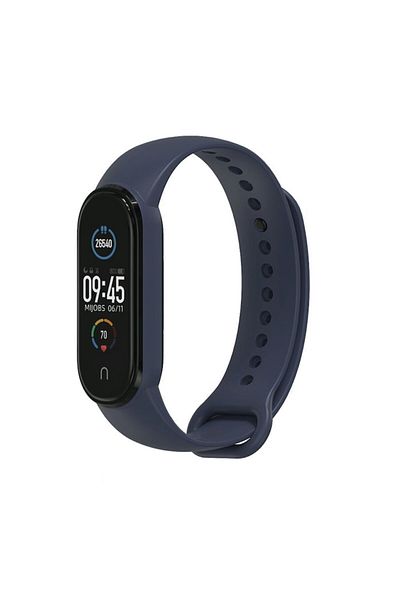 SOL Curea de ceas pentru Xiaomi Mi Band 5/5 NFC/6/6 NFC/Amazfit Band 5, SOL, J61, gel de siliciu, albastru închis